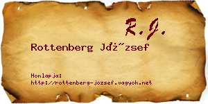 Rottenberg József névjegykártya